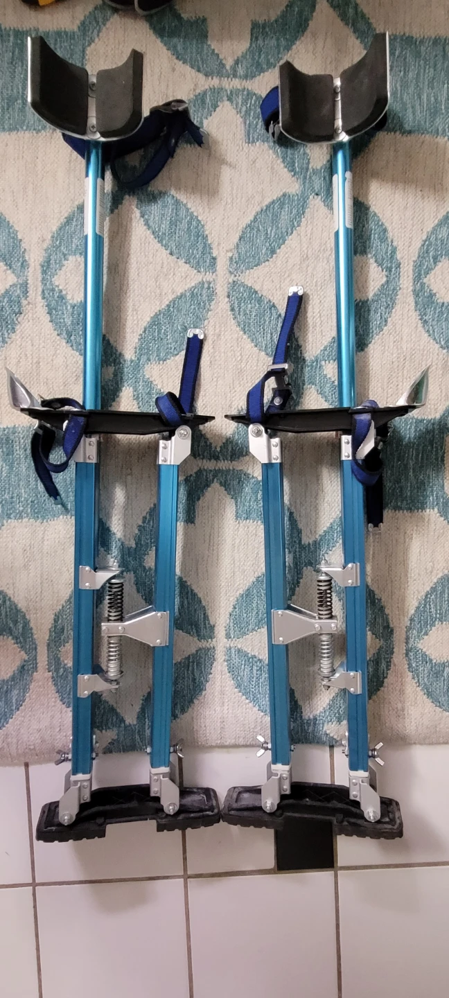 Blue Aluminum Drywall Stilts