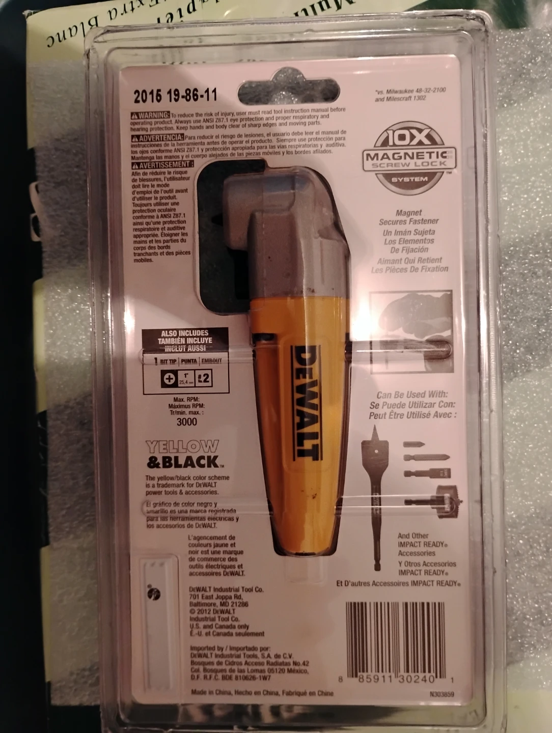 DeWalt Right Angle Attachment DW190