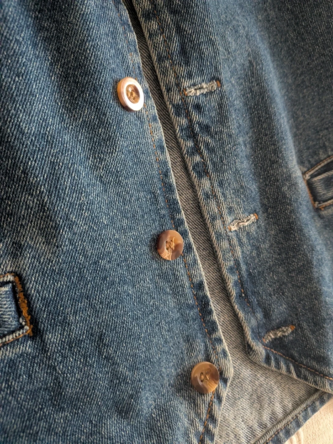 Vintage Denim Vest - Size Large - photo 3