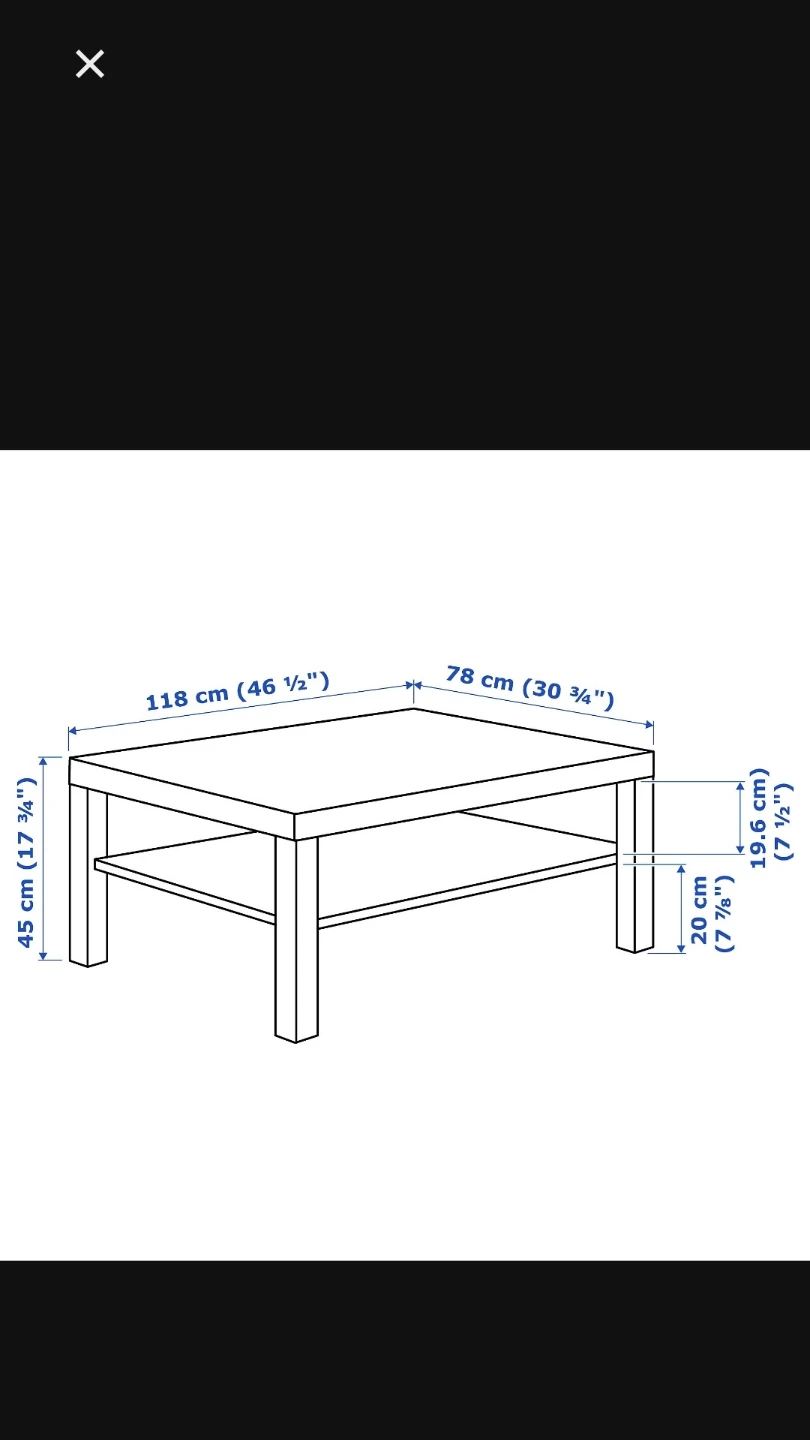 IKEA LACK Coffee Table - Black-Brown - photo 5