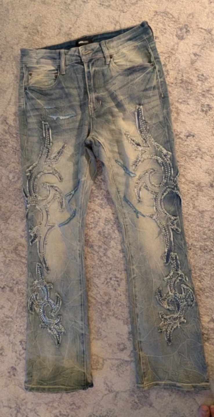Stacked Skinny Flare Stardust Inferno Jeans
