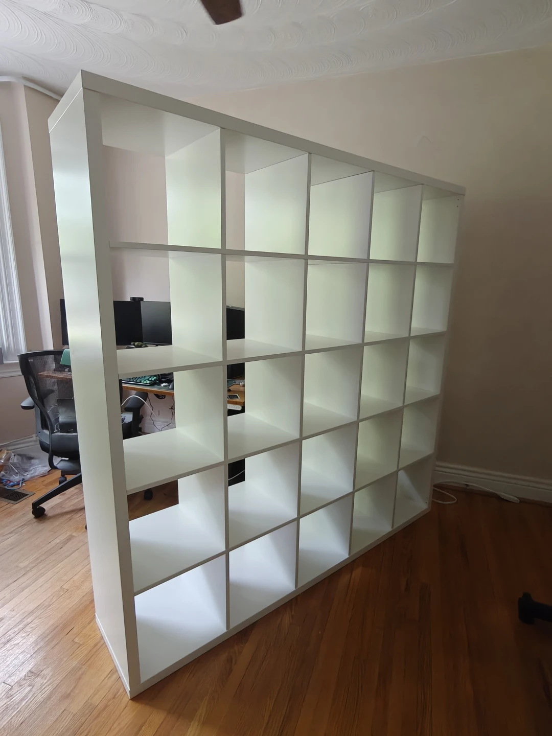 White 5x5 IKEA KALLAX Storage Unit