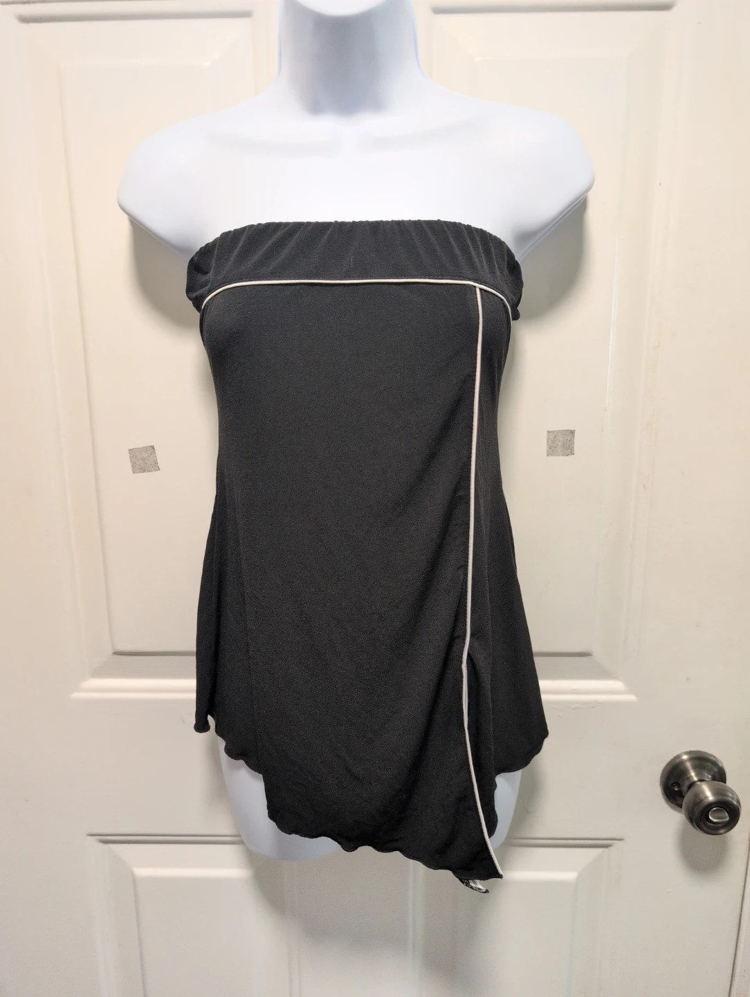Digit@l Clothing Black Strapless Top