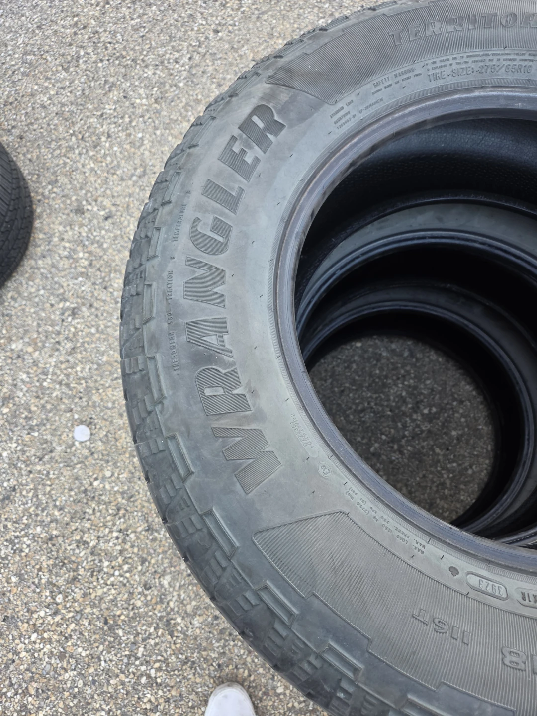 3 tire Goodyear Wrangler Territory AT Tires (275/65R18) - photo 4