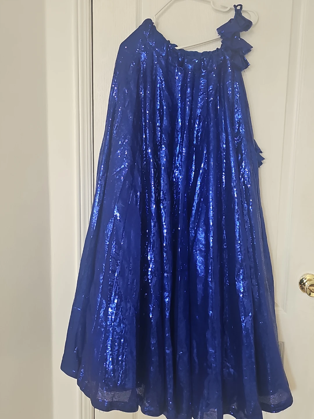 Royal Blue Sequin Lehenga Choli with Dupatta - photo 5