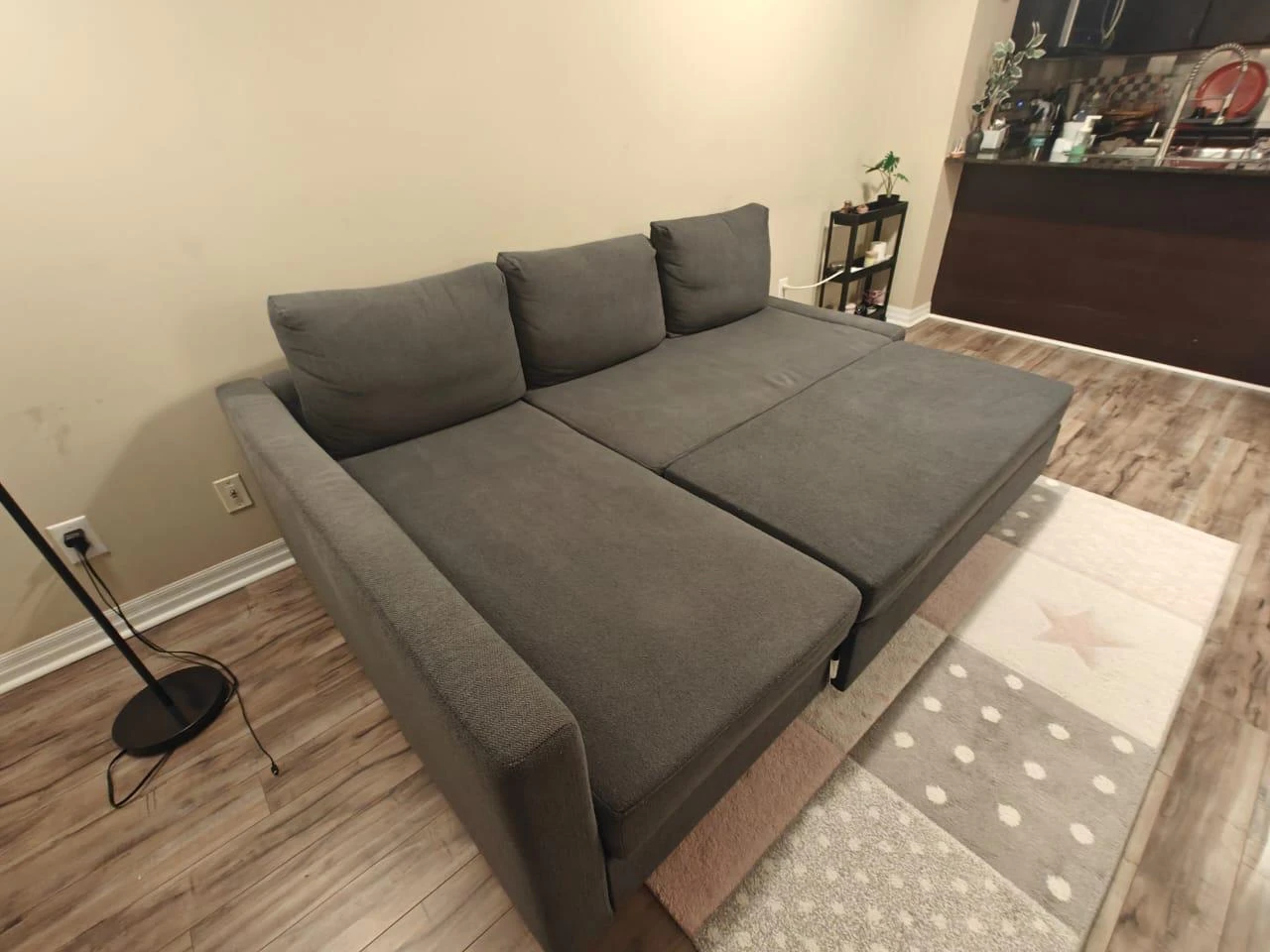 IKEA Couch/ Sofa Bed - Dark Grey - photo 3