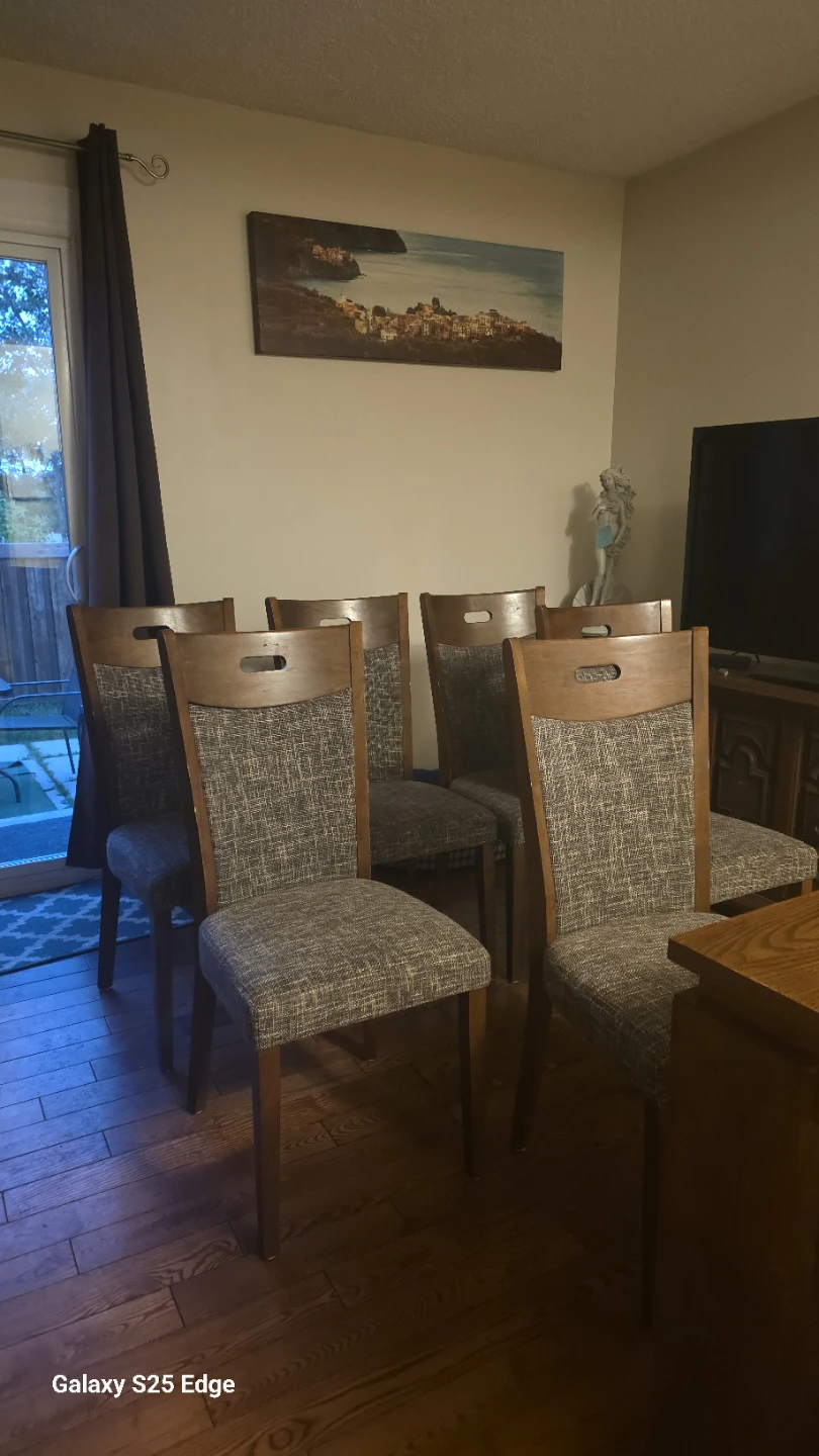 Wooden Dining Table with 6 Chairs - photo 4