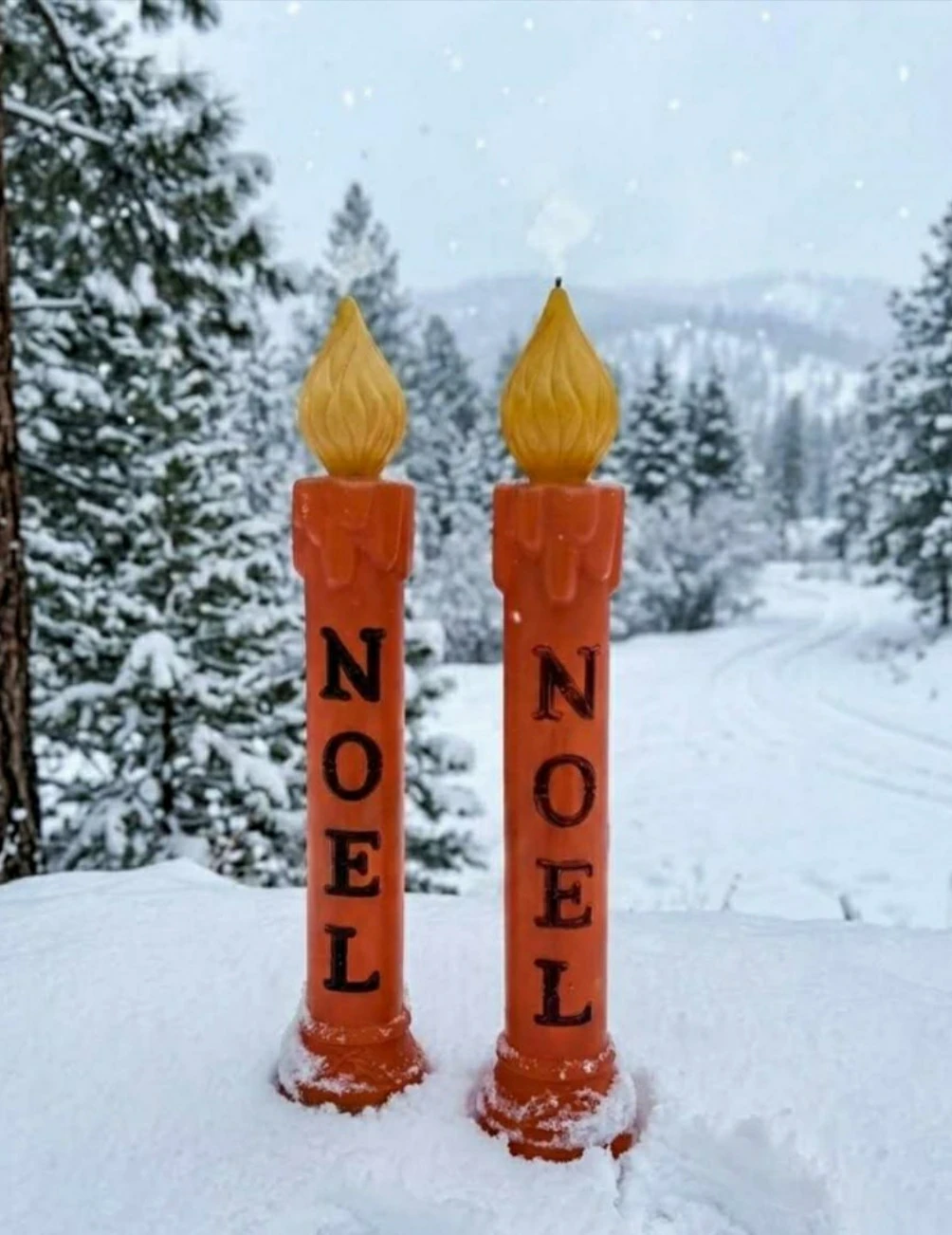 Blow mold Candles  38" tall - photo 3