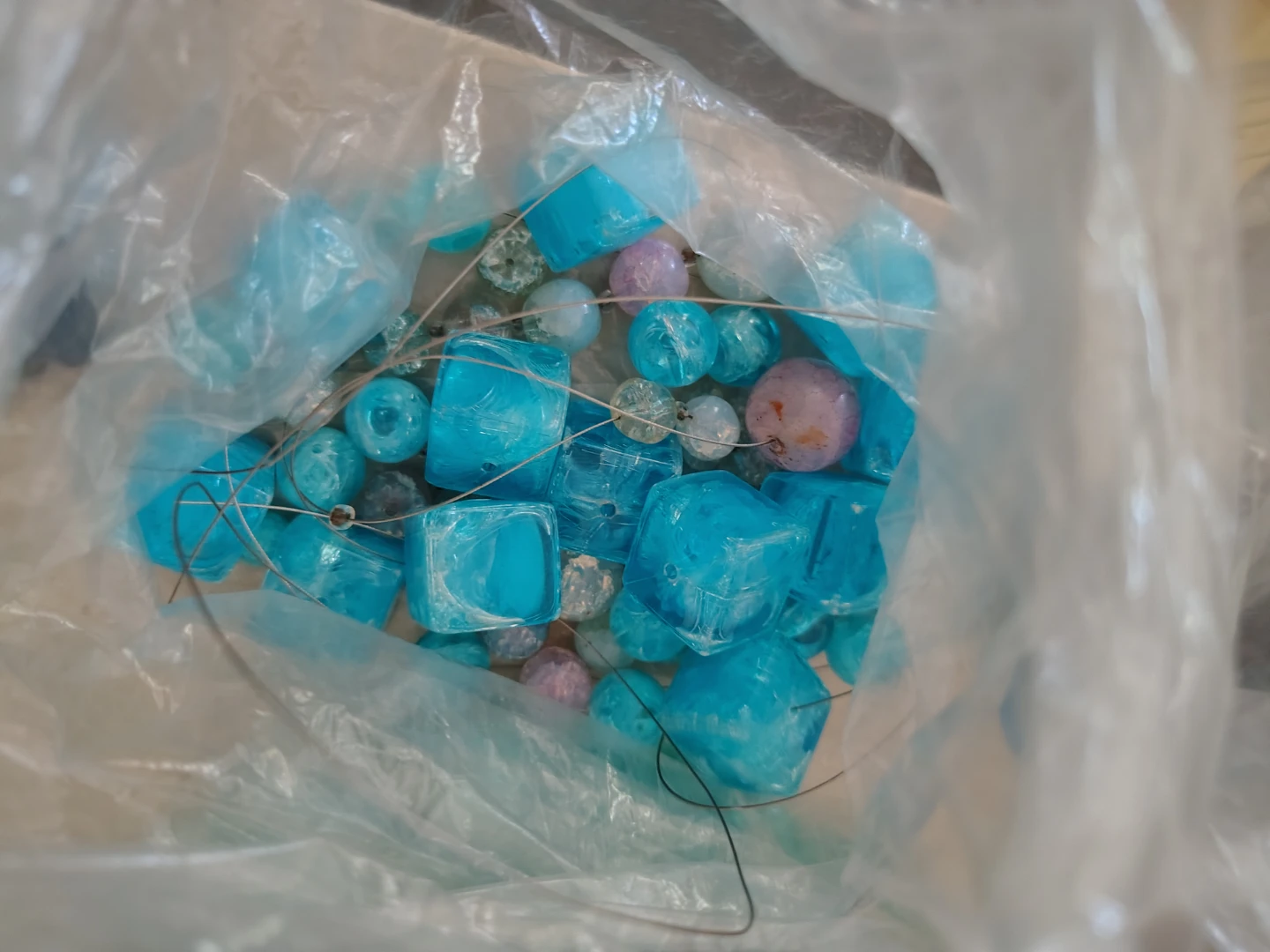 Assorted Vintage Beads Blue Tones - photo 2