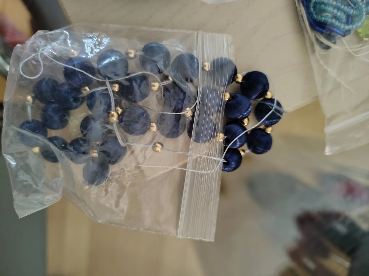 Assorted Vintage Beads Blue Tones - photo 3
