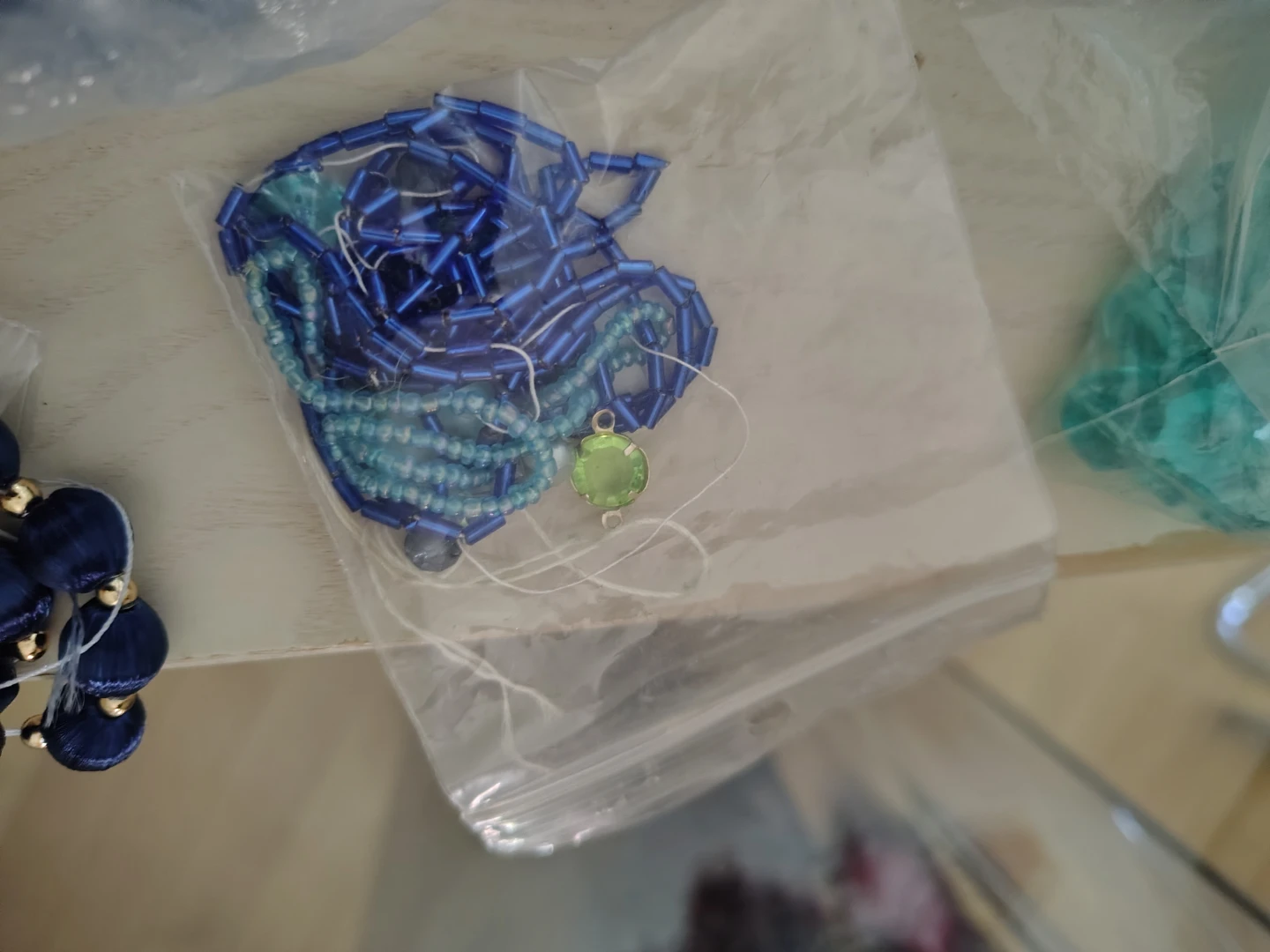 Assorted Vintage Beads Blue Tones - photo 5