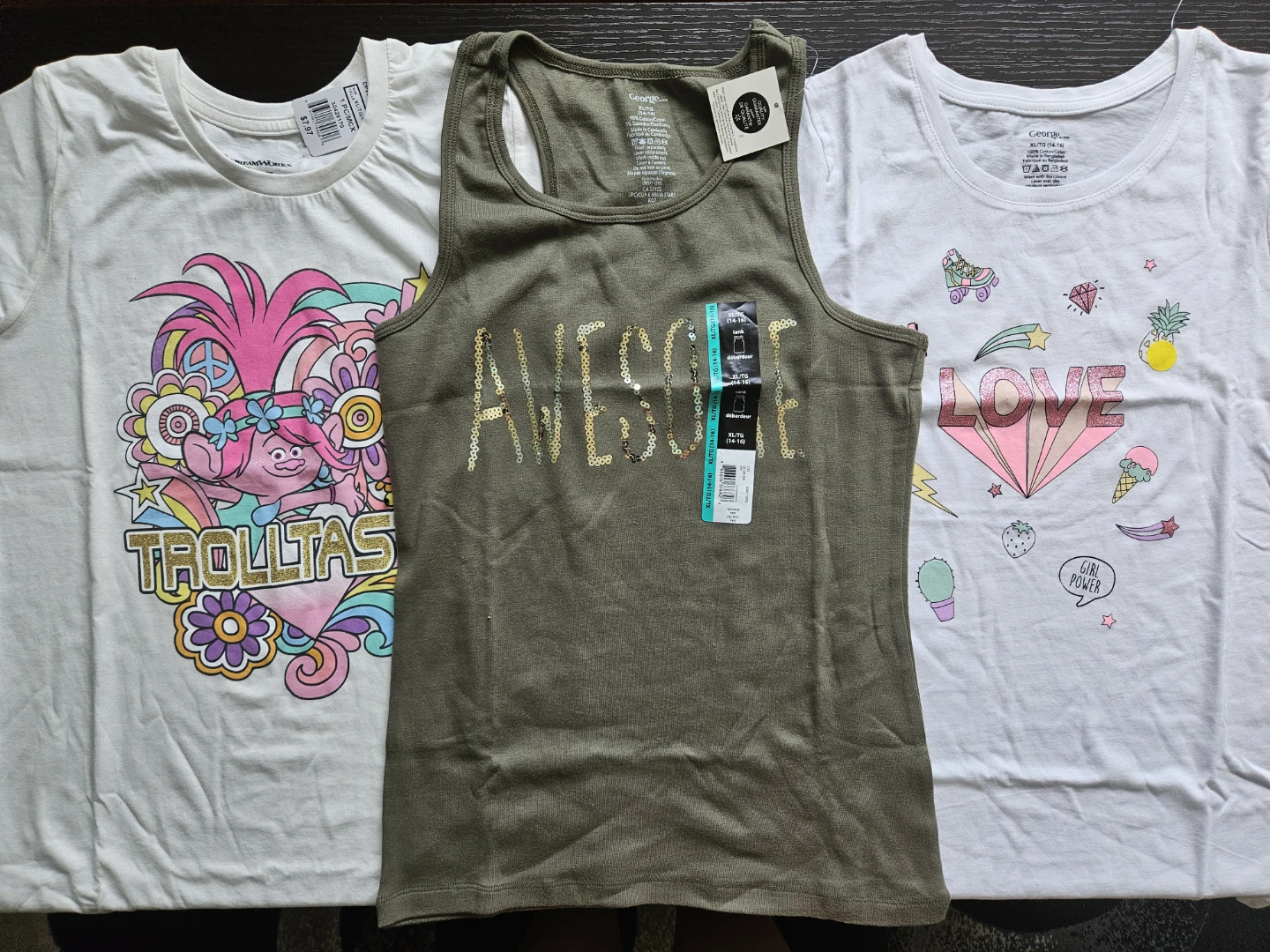 Girls T-Shirt Bundle - XL/TG (14-16) (New with Tags)
