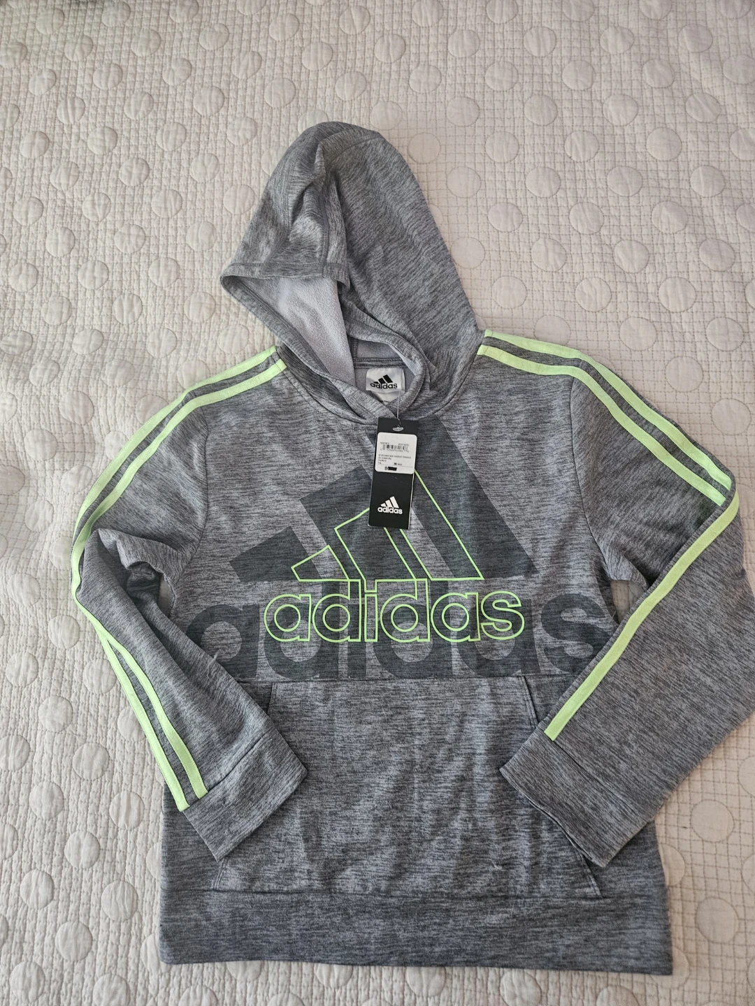 Adidas Grey Hoodie Size Youth M - New with tags