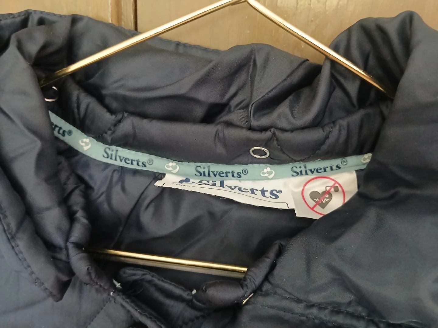 Silverts  Quilted Navy Blue Hooded Cape - photo 3
