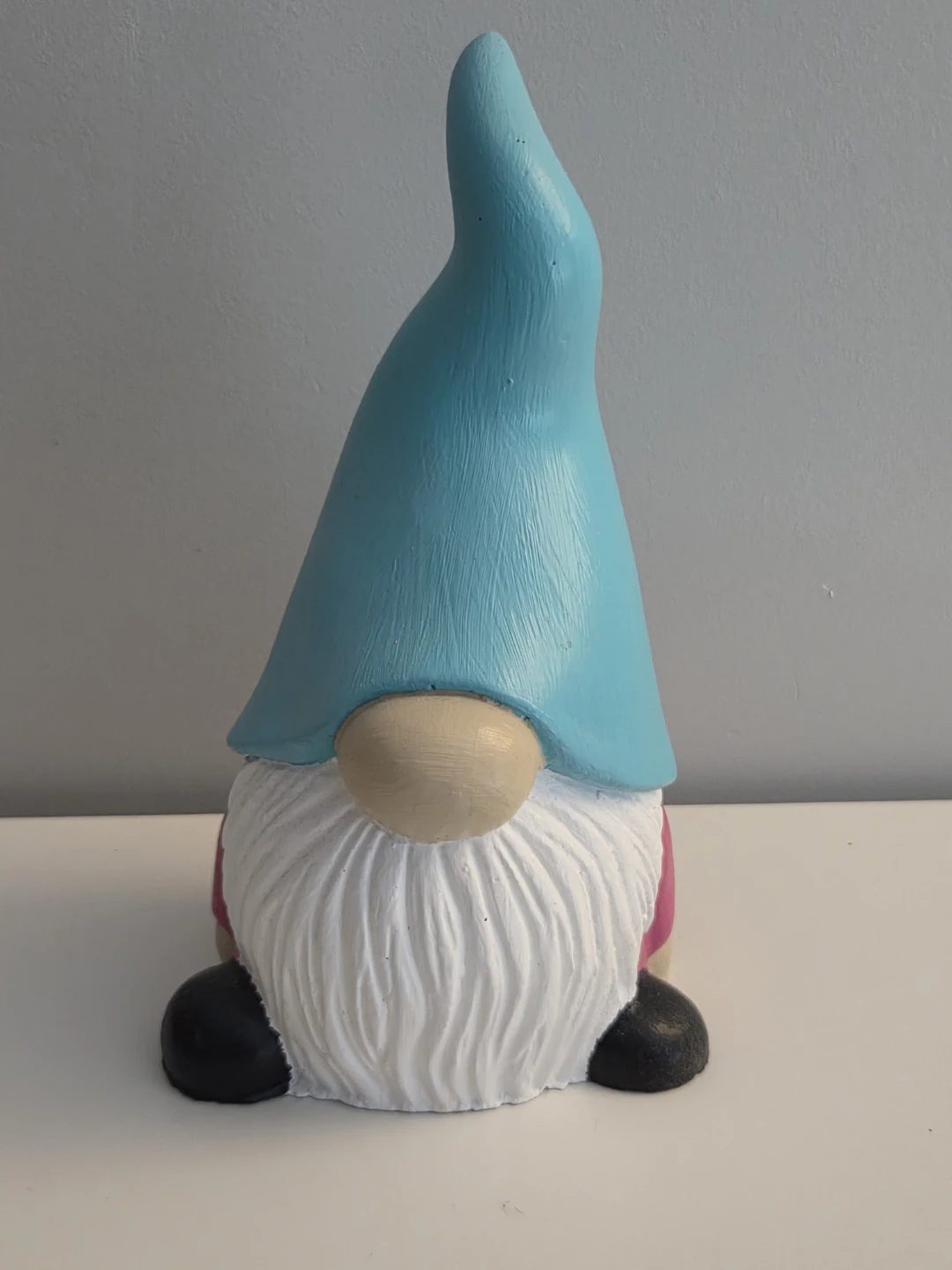 Garden Gnome Figurine with Blue Hat