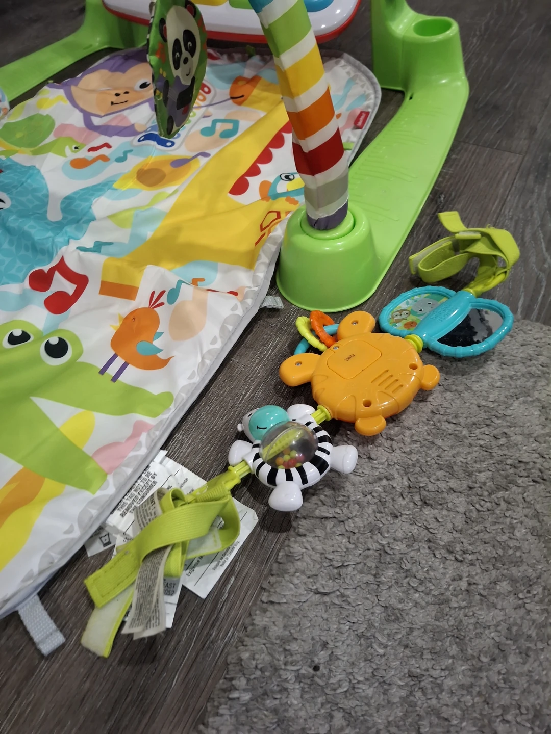Fisher-Price Deluxe Kick & Play Piano Gym and VTech Drum - photo 4