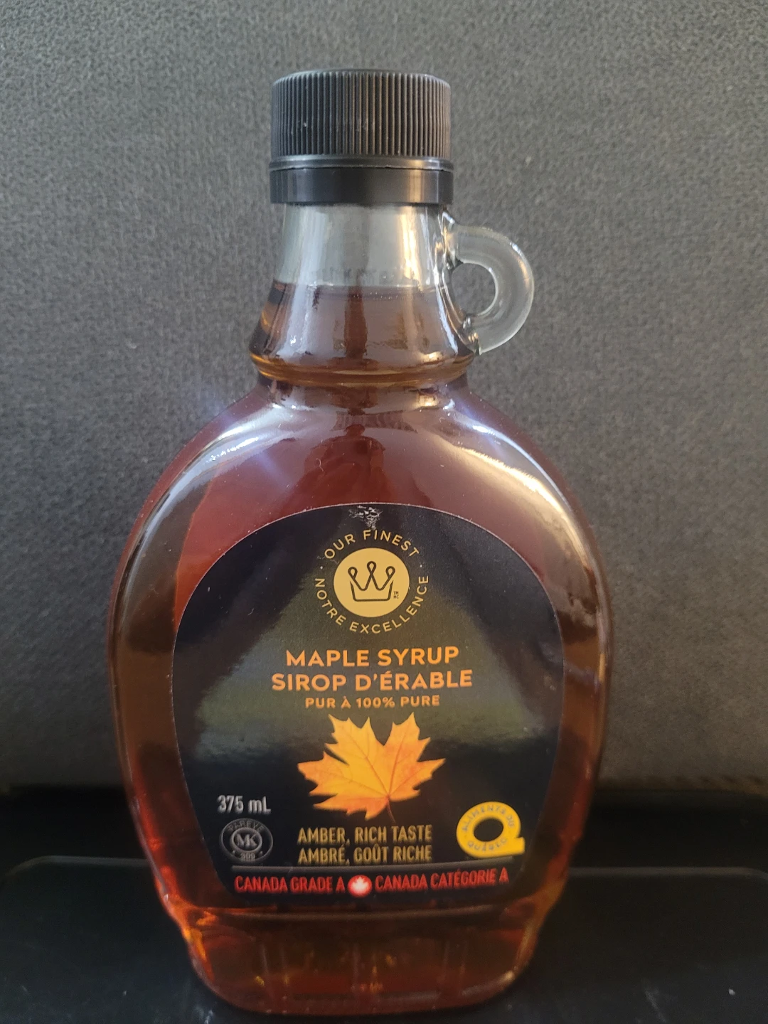 Our Finest Maple Syrup 375 mL