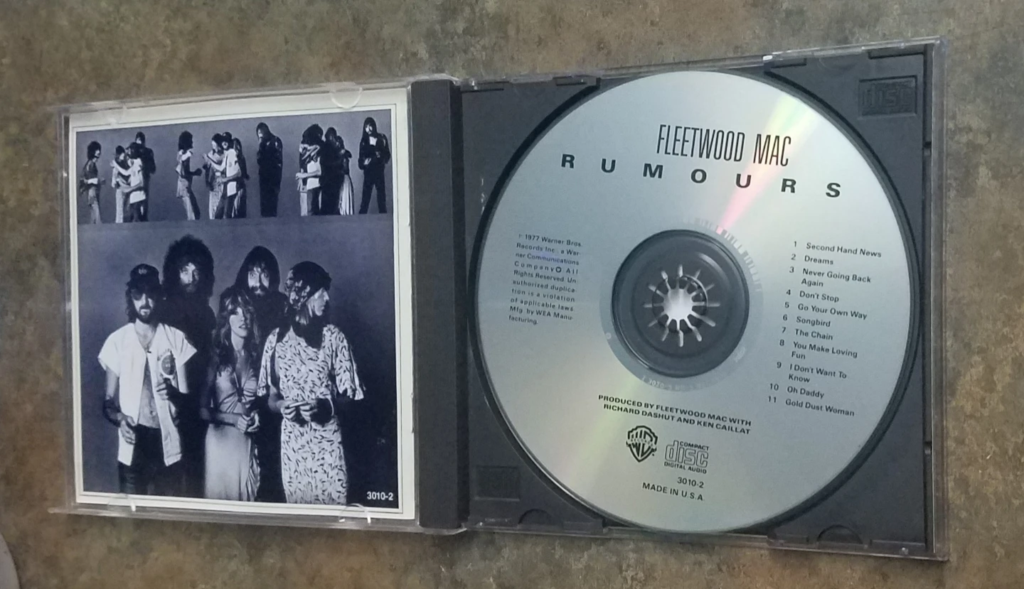 Fleetwood Mac Rumours Near Mint / Mint CD  Warner Brothersw - photo 2
