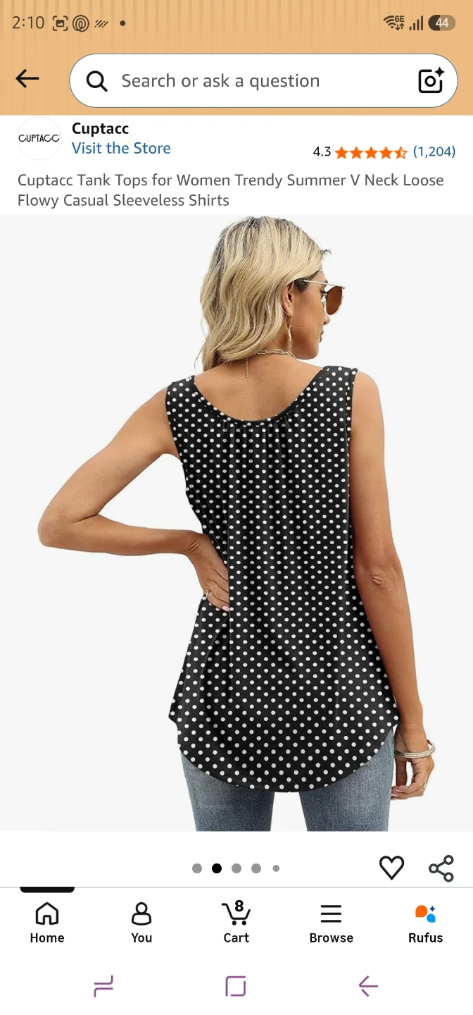 Cuptacc Women's Polka Dot Tank Top - photo 3