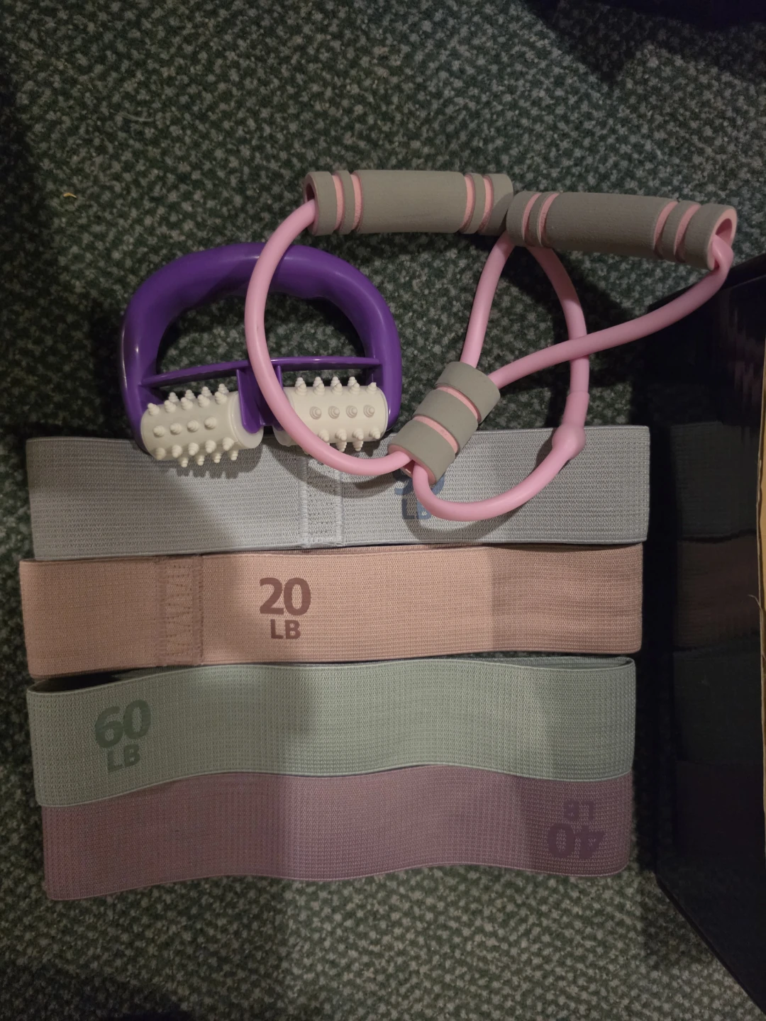 Fitness Resistance Bands Set with Rollers