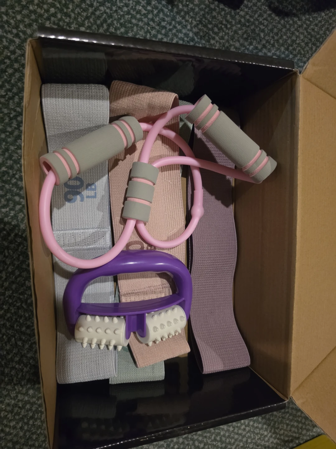 Fitness Resistance Bands Set with Rollers - photo 2