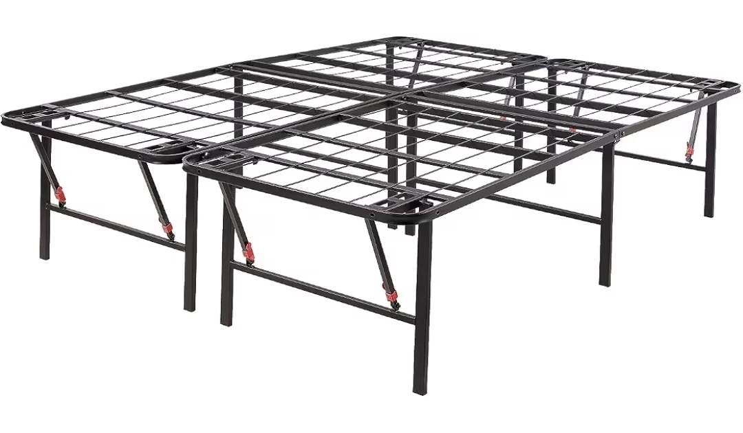 Foldable Queen Metal Bed Frame 18 inches height