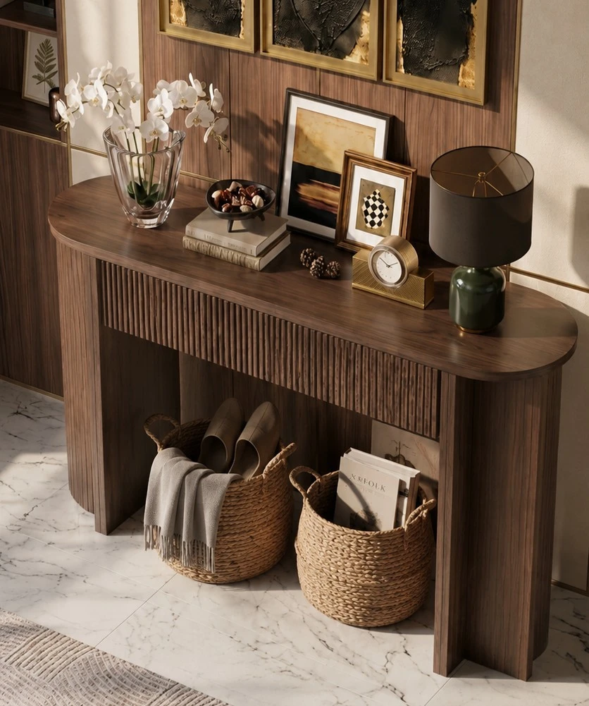 Brand new Luxury Wooden Console Table with Drawers 63 inches - photo 3
