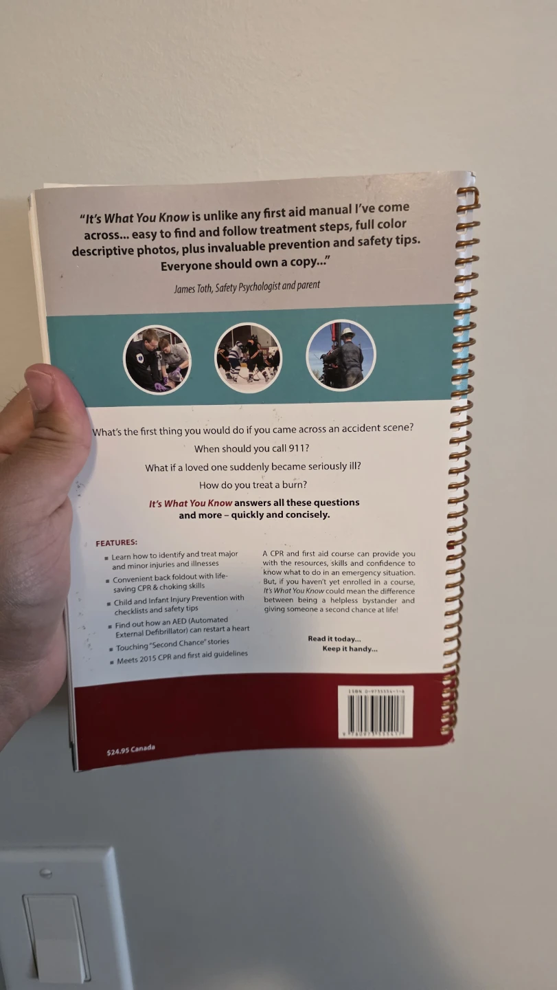 It's What You Know First Aid Matters Book - photo 2