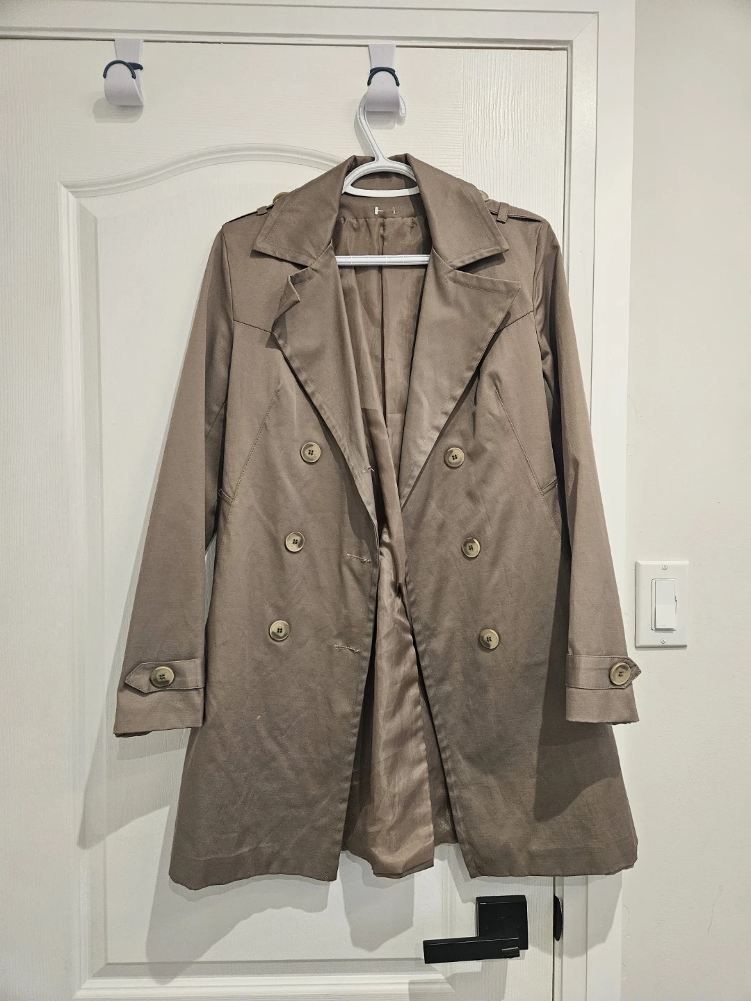 Women's Double-Breasted Trench Coat - photo 2