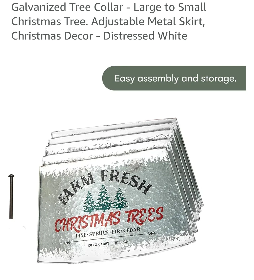 Galvanized tree collar - photo 3