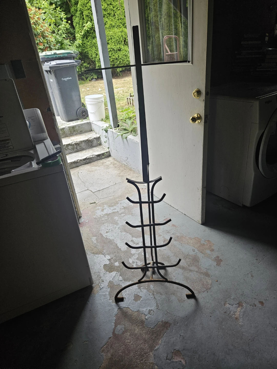 Black Metal Coat Rack - photo 2