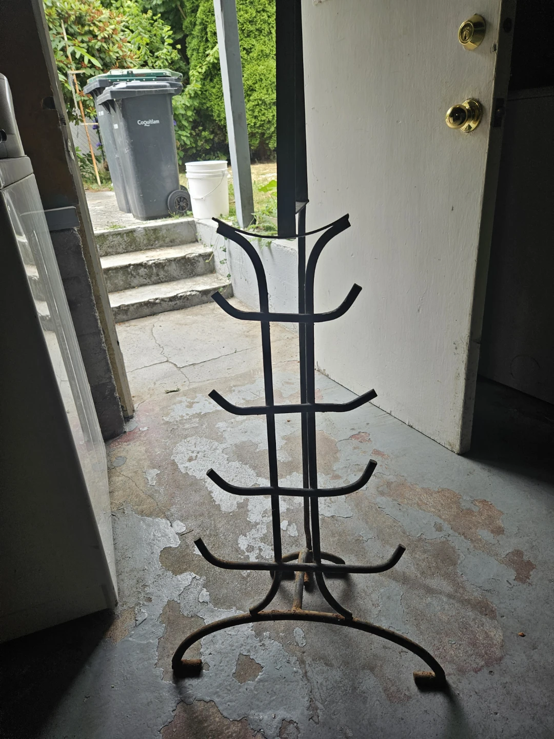 Black Metal Coat Rack - photo 4