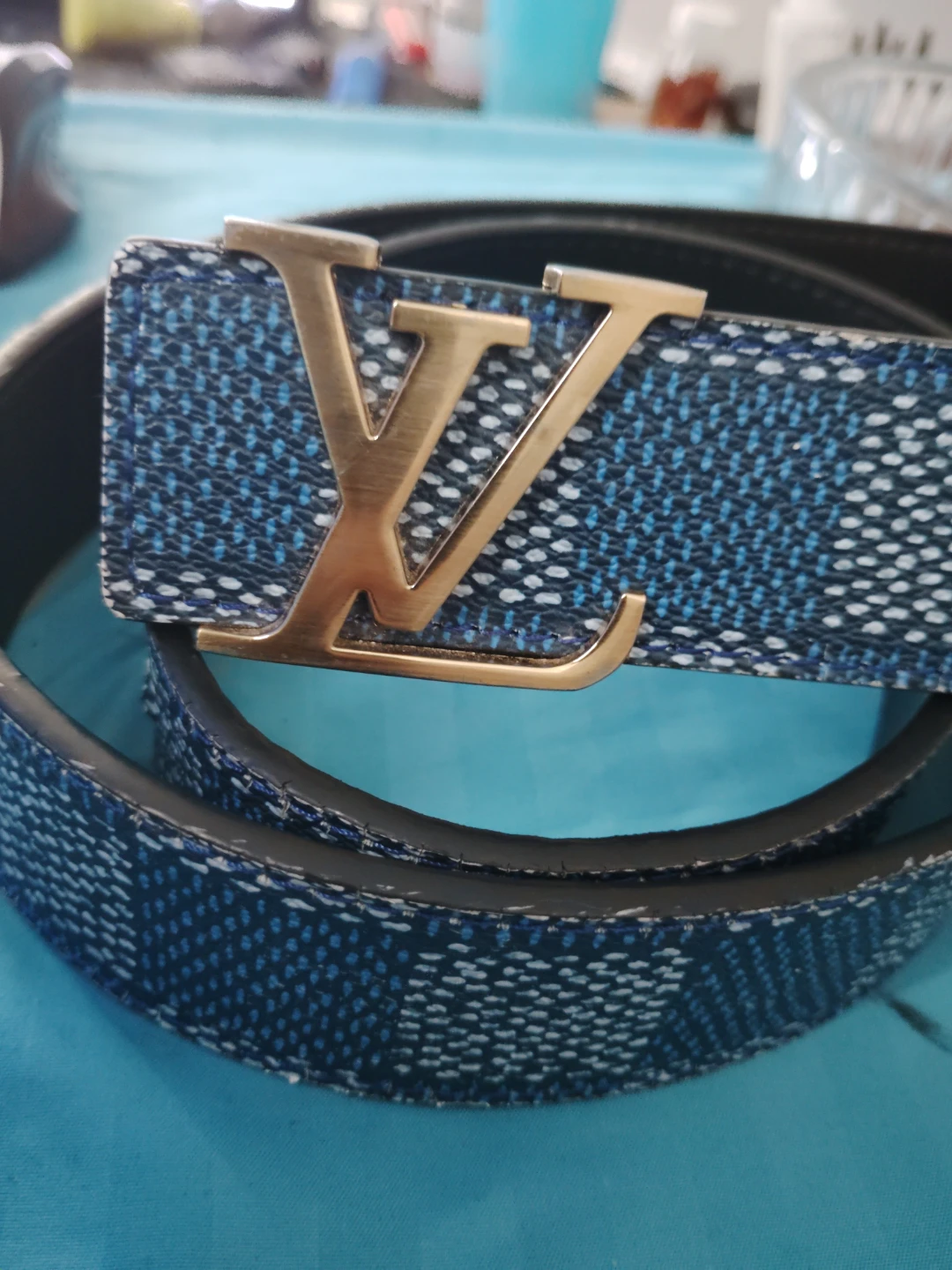 Louis Vuitton Damier Azur Belt