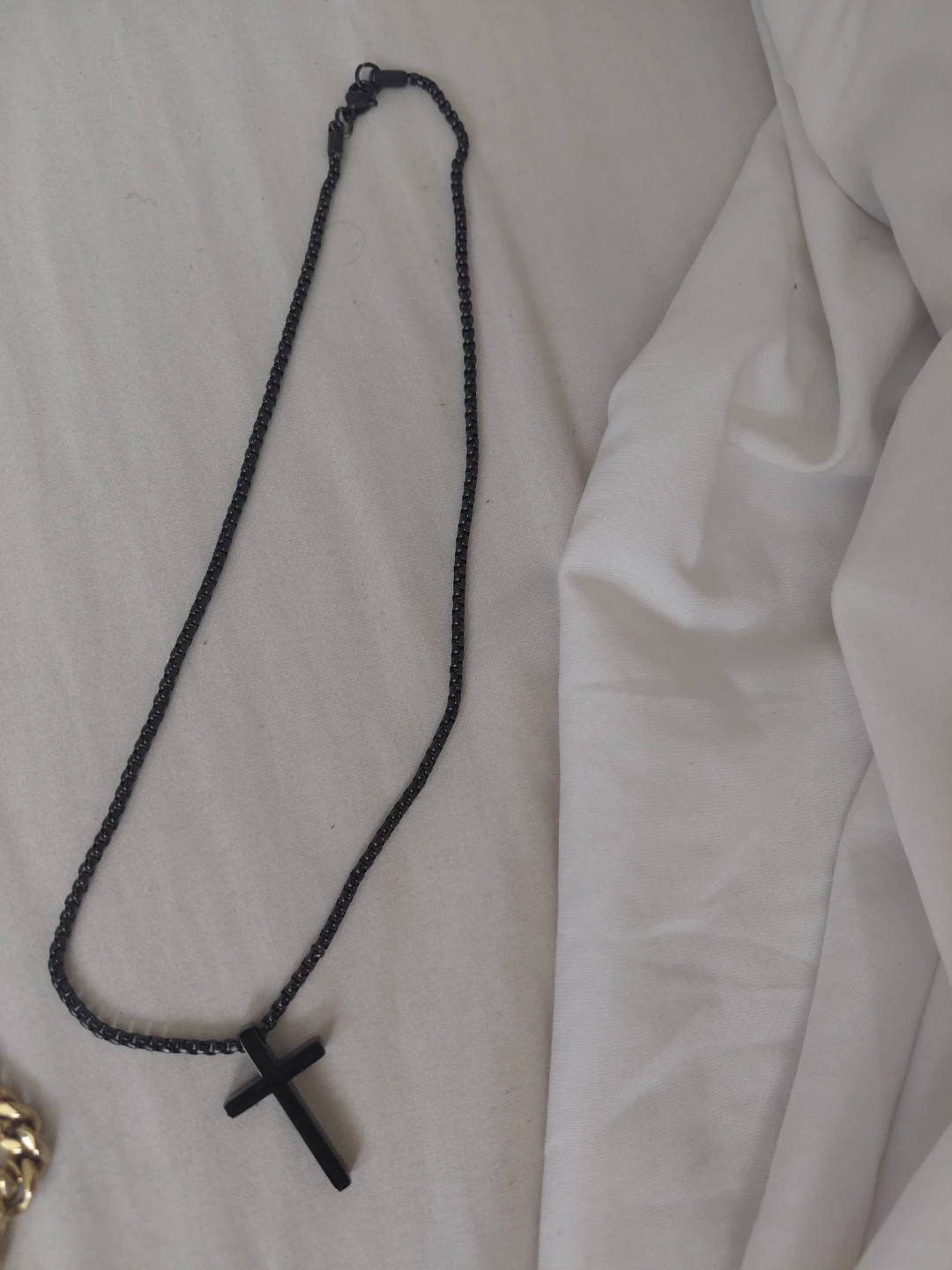 Black Cross Necklace stainless steel