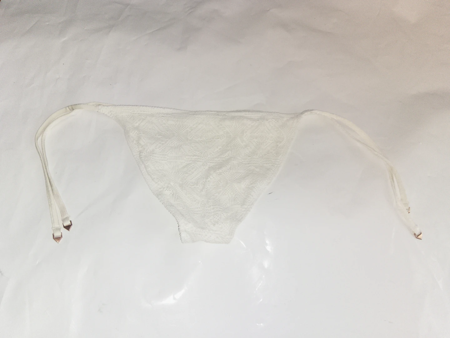 H&M White Lace Bikini Bottoms Size 4 - photo 2