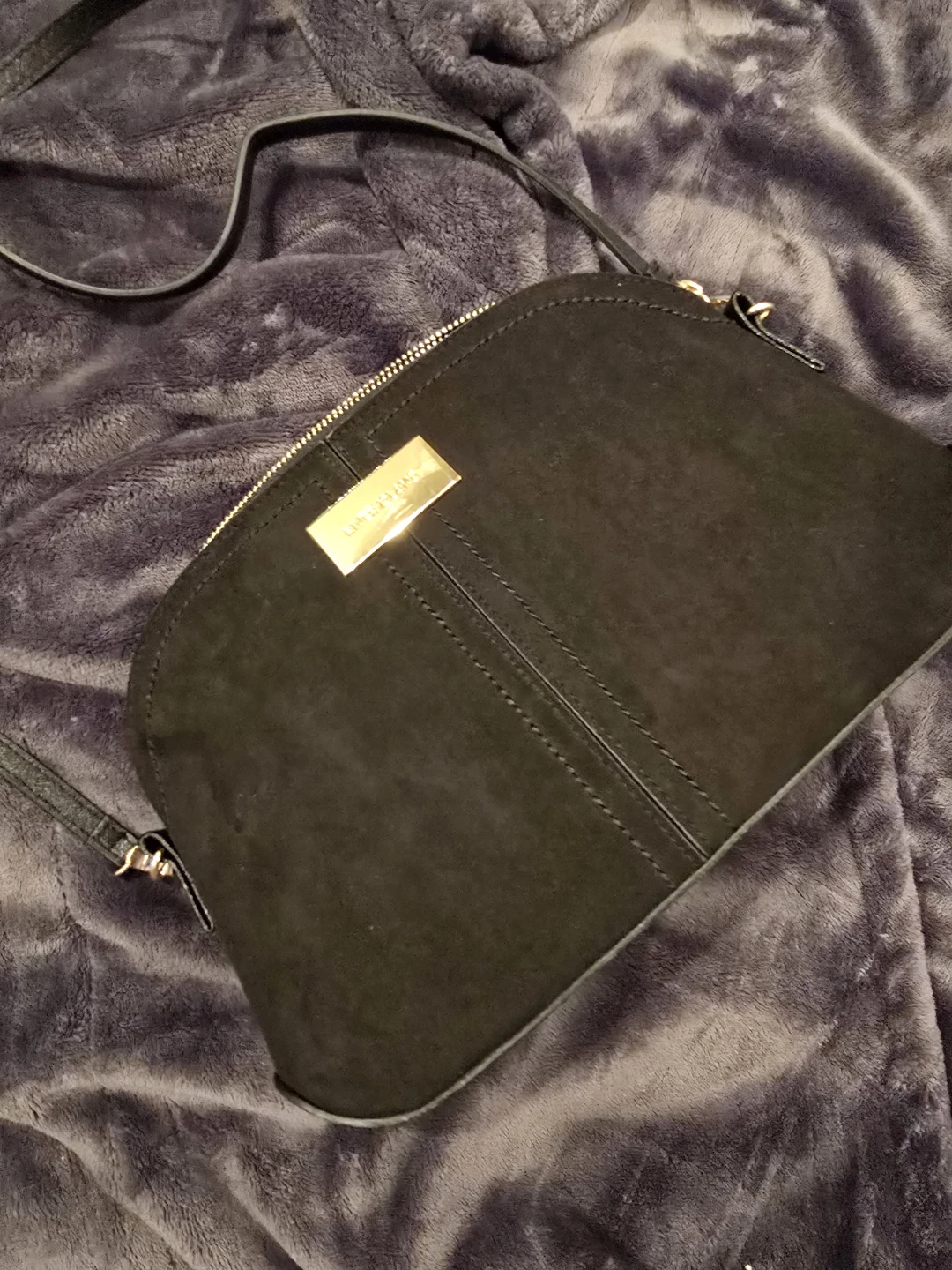 Black Dome Crossbody Bag