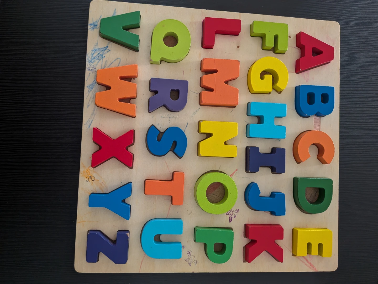 Unicorn puzzle, alphabet and number shapes counting puzzle. - photo 3