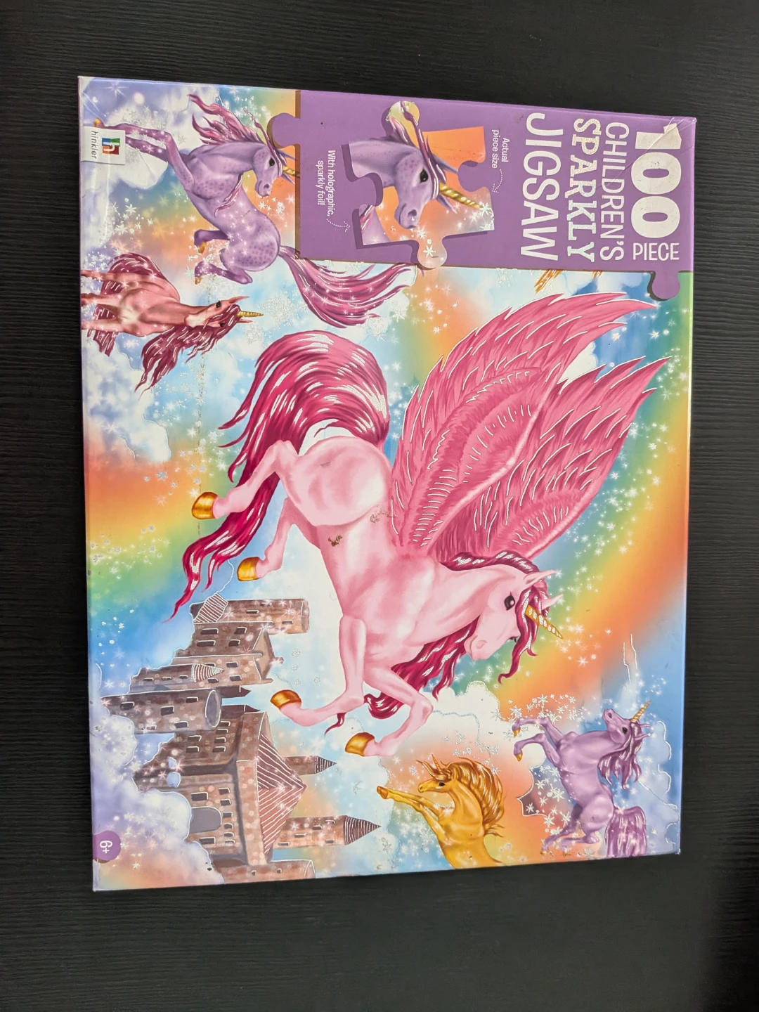 Unicorn puzzle, alphabet and number shapes counting puzzle. - photo 5