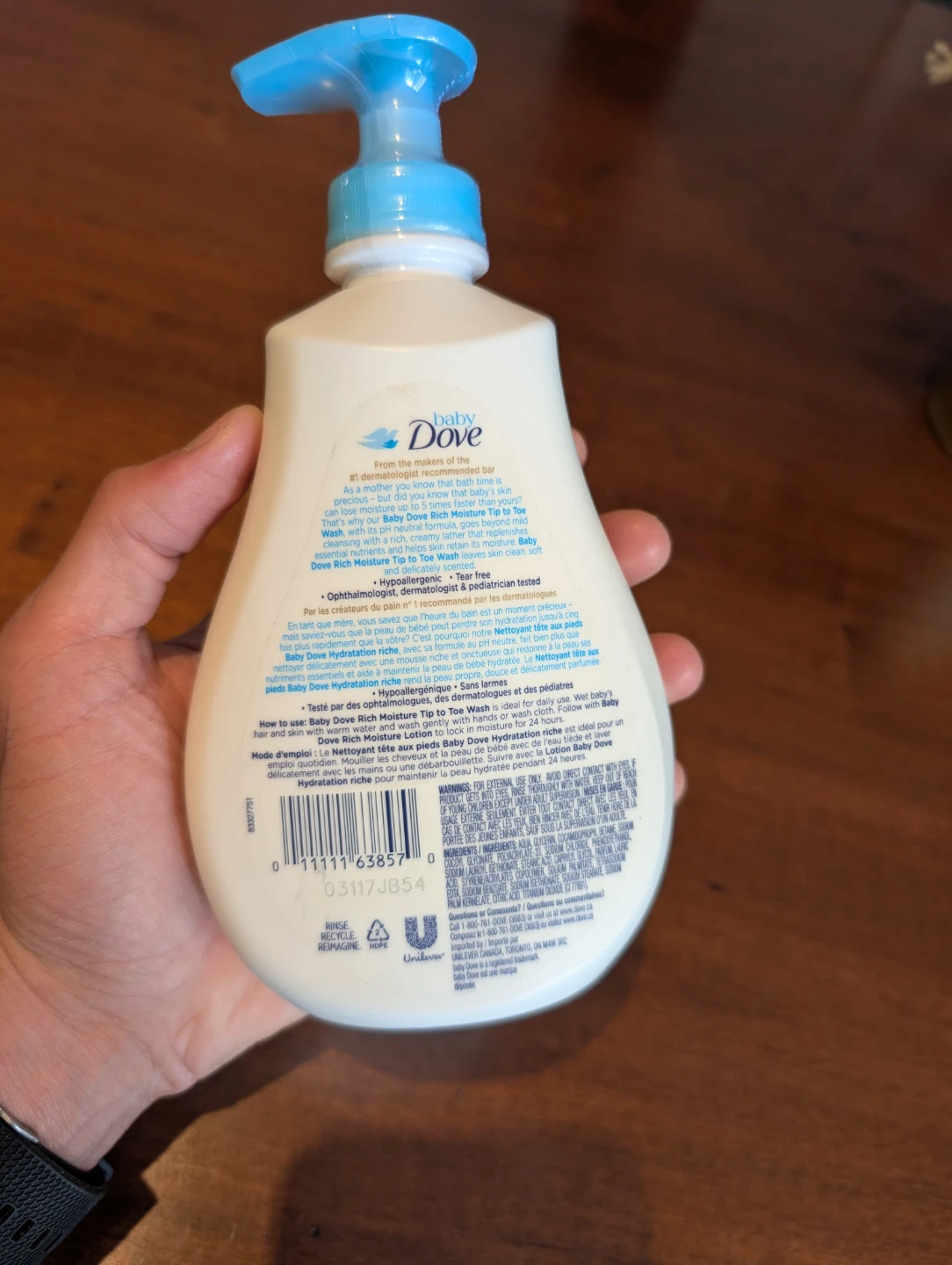 Baby Dove Tip to Toe Wash 2x 384 mL - photo 2
