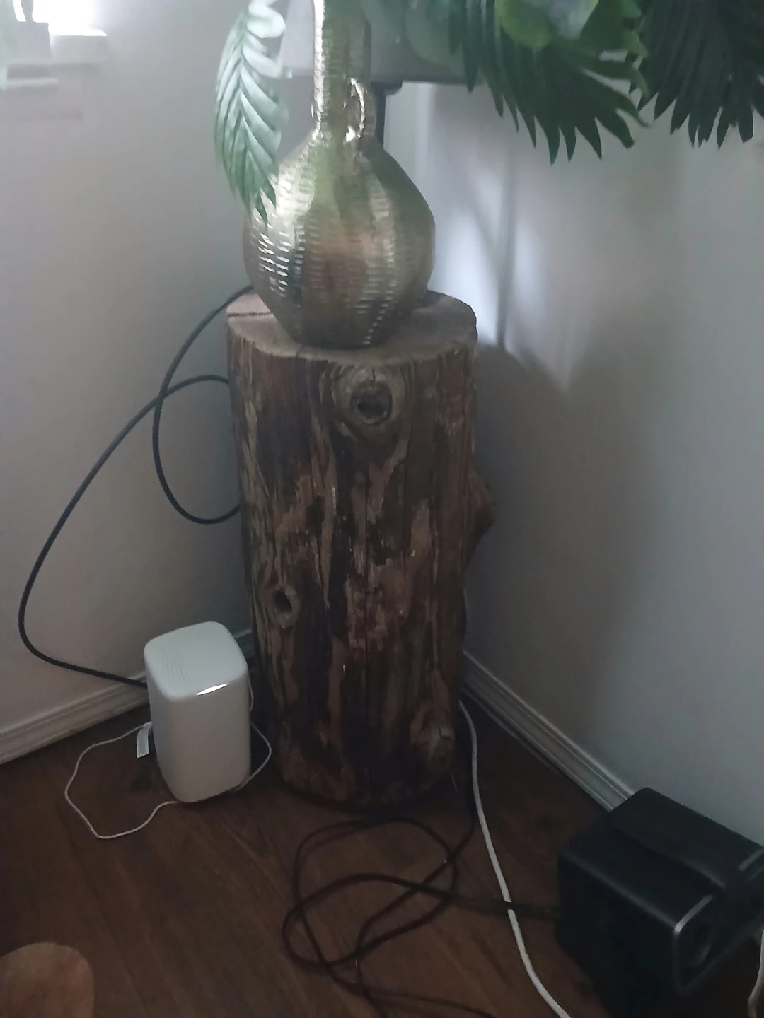 Wooden Log Accent Table