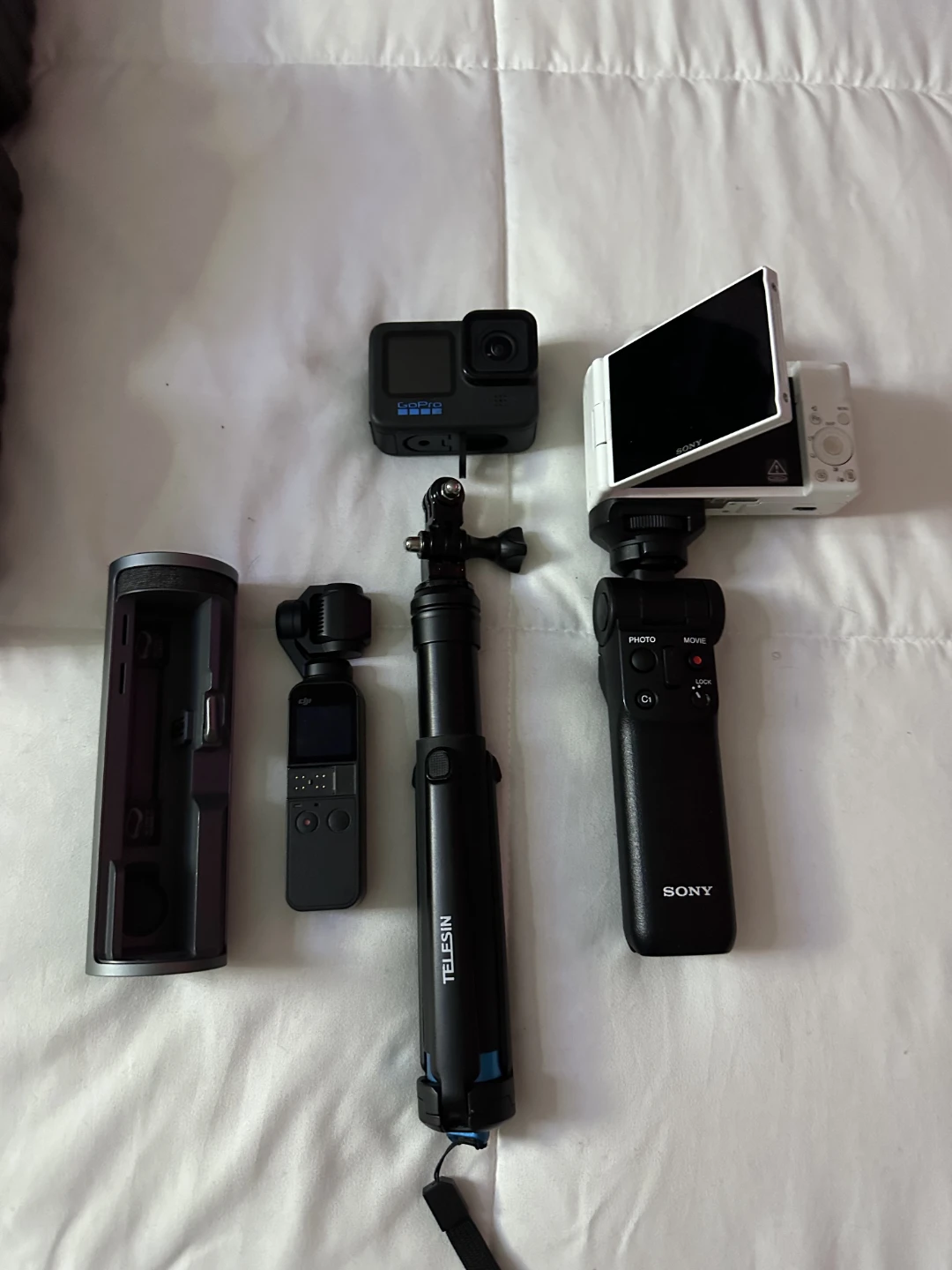 GoPro, DJI Pocket, Sony Camera Bundle