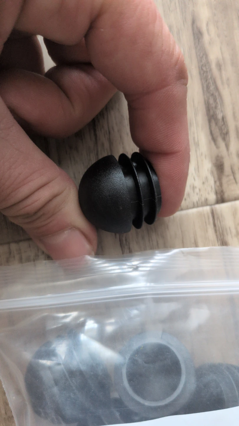 Black Furniture Leg Caps - Pack of Assorted - photo 2