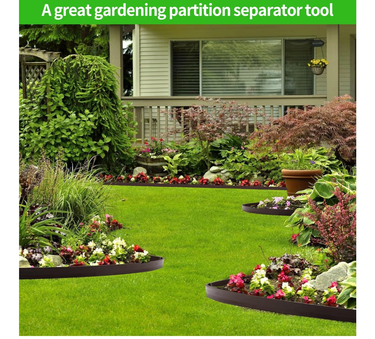 2IN x 33FT Garden Edging Border Coil with 30 Pcs Spikes - photo 3