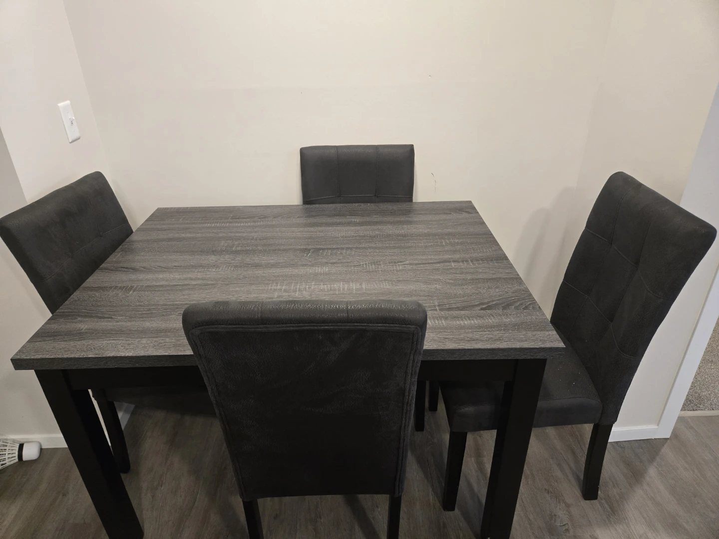 Dining table and chairs