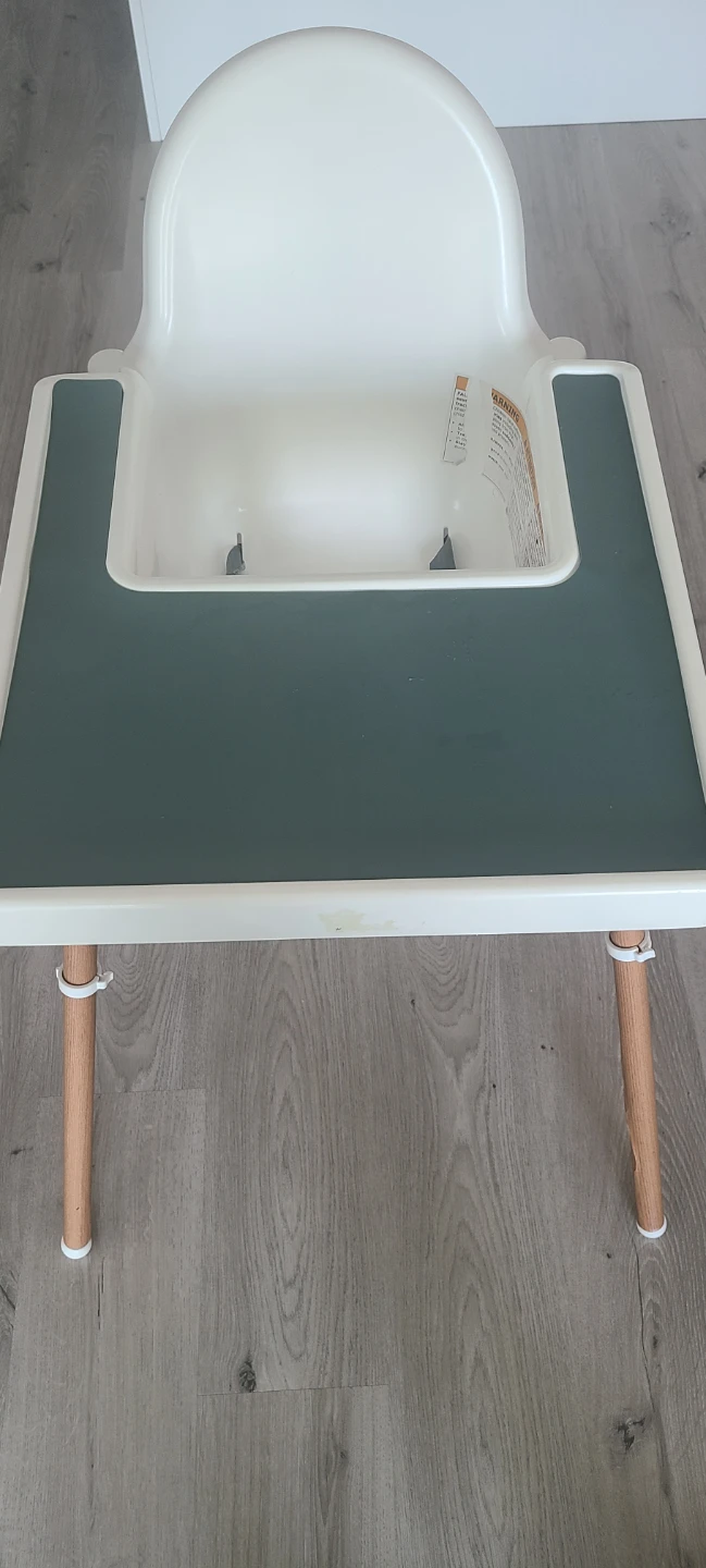 Ikea High Chair with  Silicone Placemat