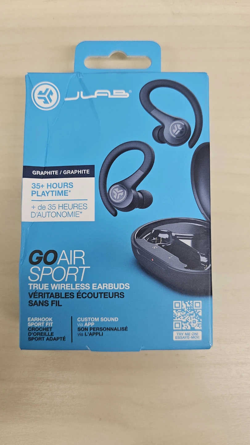 BNIB JLab Go Air Sport True Wireless Earbuds Graphite