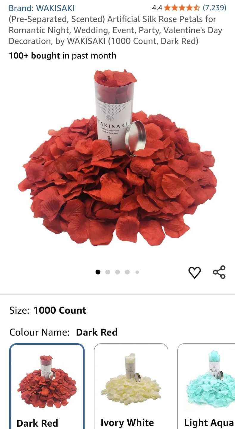 Artificial Rose Petals - 1 red pack left - photo 3