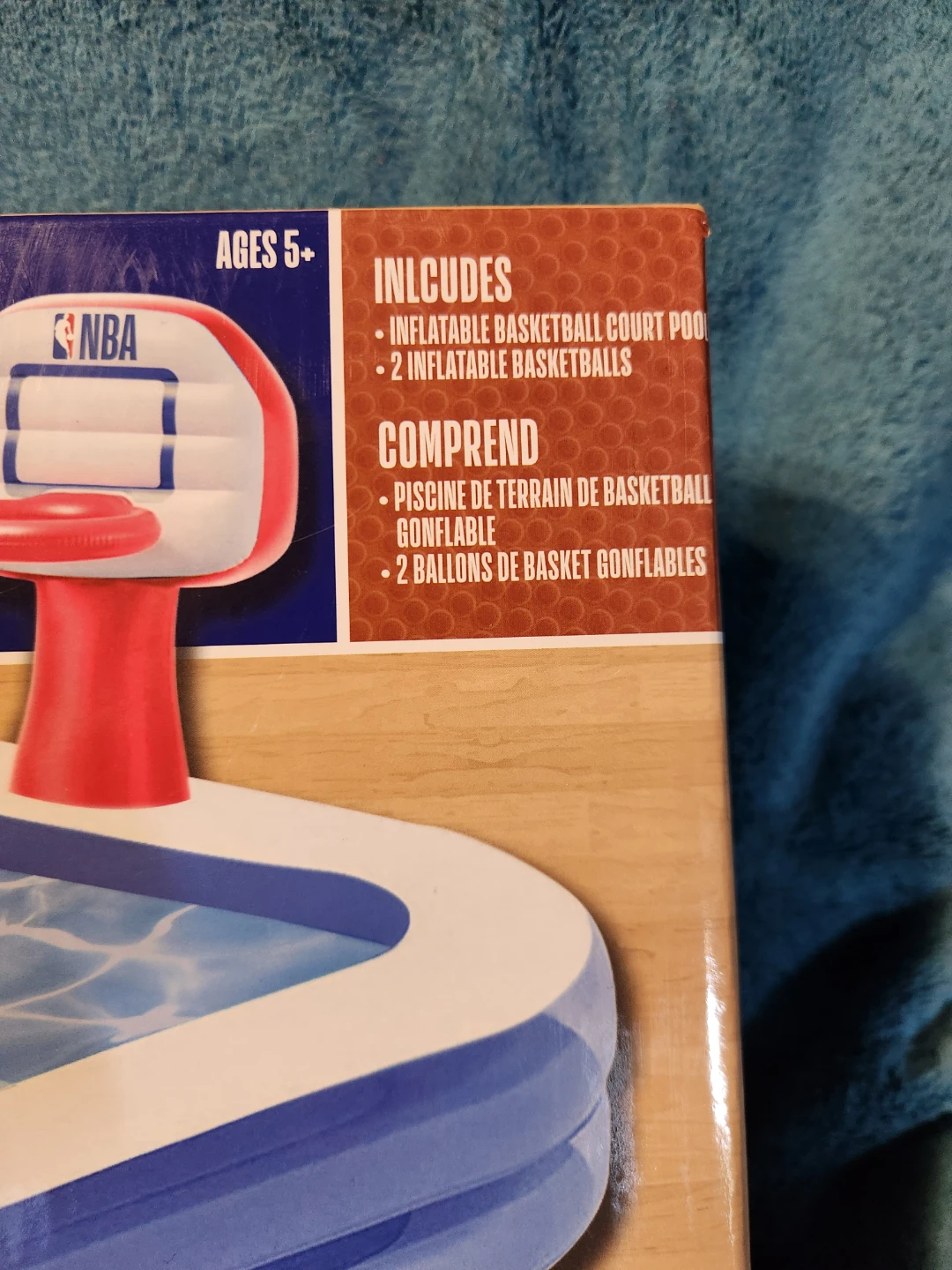 NBA Inflatable Basketball Court Pool with 2 Basketballs - photo 3