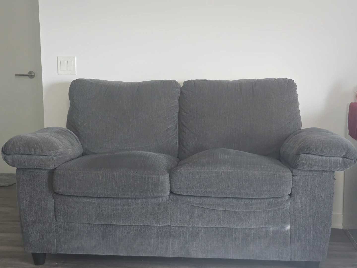 Grey Loveseat Sofa - photo 2