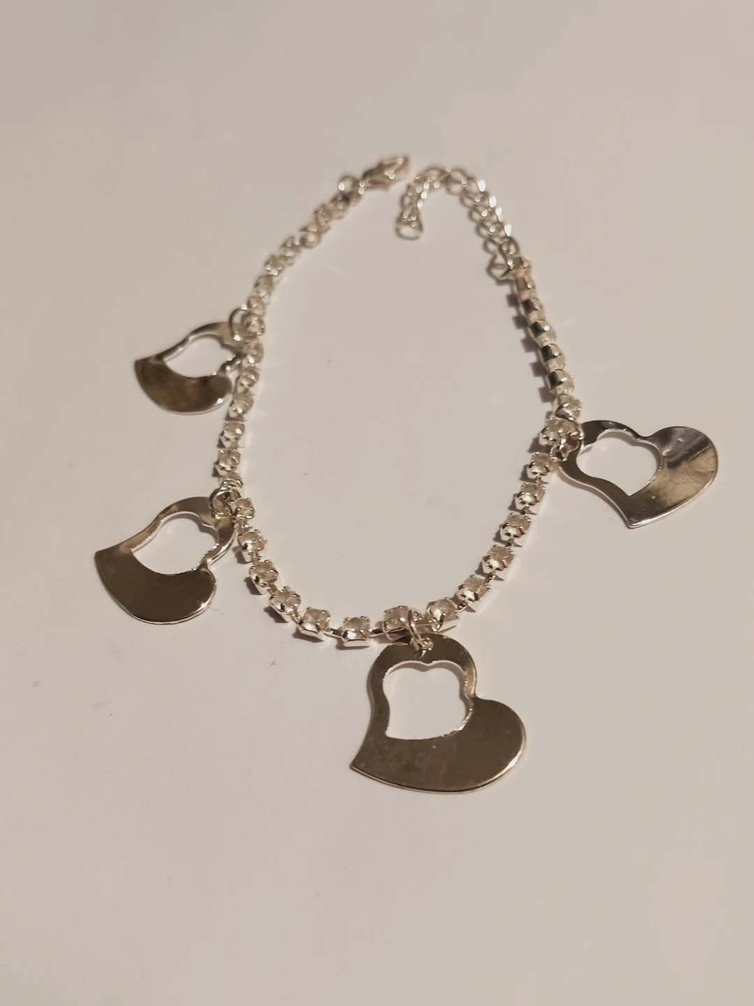 Silver-tone Heart Charm Bracelet - photo 2